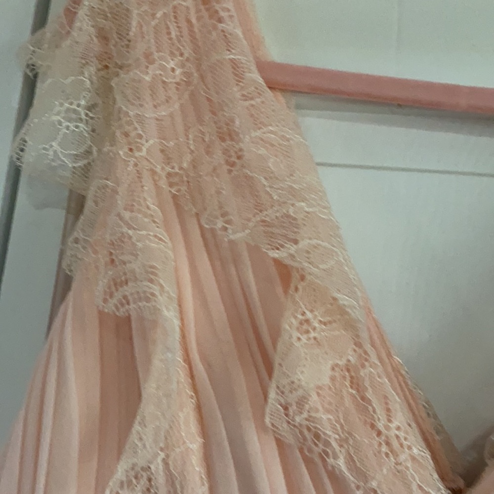 Formal Dress by Adrianna Papell Lace Tulle Ruffle Gown (Final Price) NWT - Picture 13 of 16